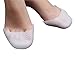 Produktbild Njatoro Ballett Zehenschutz Toe-Hülsen-Mittelfuß-Pads Heel Anti-Cracking Pflege für Kallus Blister Hammer Toe Vorfuß Frauen (1PC, Weiß mit Löchern) 100% nagelneu und Prämie