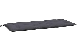vidaXL Coussin de Banc de Jardin, Coussin de Siège, Coussin de Banc de Patio, Coussin de Meuble de Jardin d'Extérieur, Anthracite 120x50x7 cm Tissu Oxford