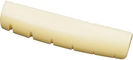 'Acoustic Guitar Saddle Plastic 1 3/4 x 5/16' X9/32 Effect Ivory