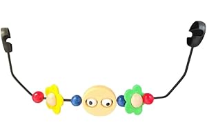 SUMKTO Spielzeug Regal für Baby Bouncer Kinderwagen Boarch Spielzeug für Baby Autos itz Babys icher Holz säulen Spielzeug Regal Baby Türsteher Zubehör