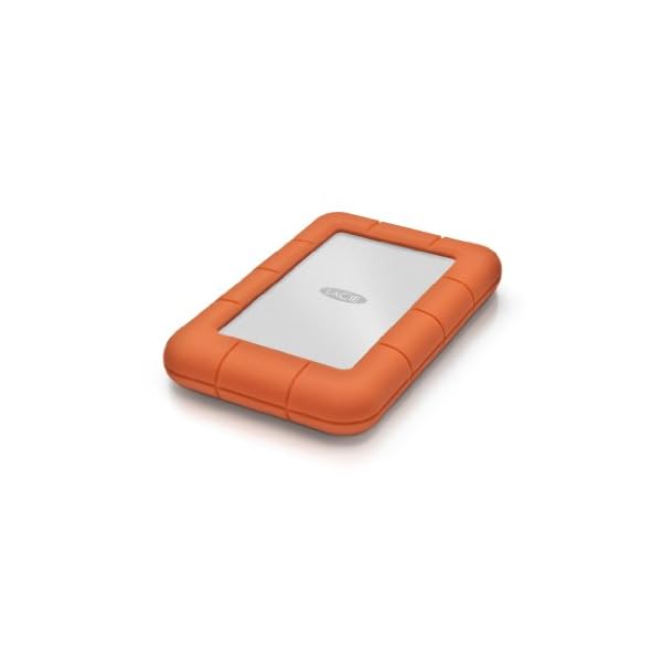 LaCie Rugged Mini - Disco Duro Externo de 2 TB con USB 3.0, Naranja