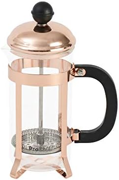 ProCook Traditional Cafetiere - 3 Cup / 350ml Rose Gold Coffee Press - Small French Press with Heat Resistant Handle