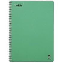 Cahier à Spirale Forever Clairefontaine A4 - 120 Pages Recyclées - Papier 90g/m² - Couverture Cartonnée