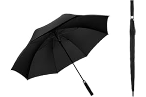 GADGETKING Large Golf Umbrella Windproof Wind Canopy Sports Manual Black Mens Women Ladies Gents Wedding Funeral Event Strong Stick Travel Automatic Auto