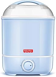 Fisher-Price Steam Max 6 Bottle Sterilizer for Baby Milk Bottles and Accessories ( Blue and White )