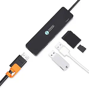 Zoook USB C Hub to HDMI Adapter - 5 in 1 USB Type C Hub for MacBook, USB C Dock with USB-C to 4K HDMI, 2 USB 3.0 Ports,SD&Micro SD Card Reader for MacBook Pro/Air/Ipad/Chromebook