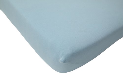Jollein 511-565-00010 Fitted Sheet Jersey (70 x 140 cm, Blue)