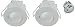 Produktbild 2 er Set HF - Hochfrequenz Decken-Einbau-Bewegungsmelder Mikrowellensensor 360° LED geeignet 8m Detektion