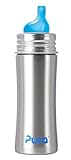Pura Kiki Sippy Bottle Natural Sipper Spout (X-Large, 11 oz, Stainless)