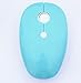 Produktbild No. 01 BY Maus Mouse 2.4G Wireless Mute Ultra-dünn Umweltfreundliches ABS-Material 107 * 64 * 31mm Computer-Büro-Spiel Ultradünnes süßes tragbares (Blau)