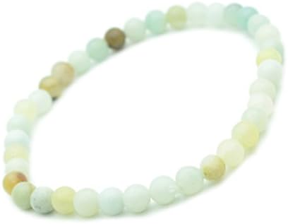 Amazonite Semi-Precious Stone Bracelet with 4 mm BeadsProtective Stone.
