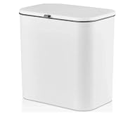 Orret Home Dolap Kapağına Asılabilir 15 Litre &Ccedil;&ouml;p Kovası, Duvara Yapıştırılabilir &Ccedil;ift Tarafa A&ccedil;ılabilir Mutfak &Ccedil;&ouml;p Kutusu, B