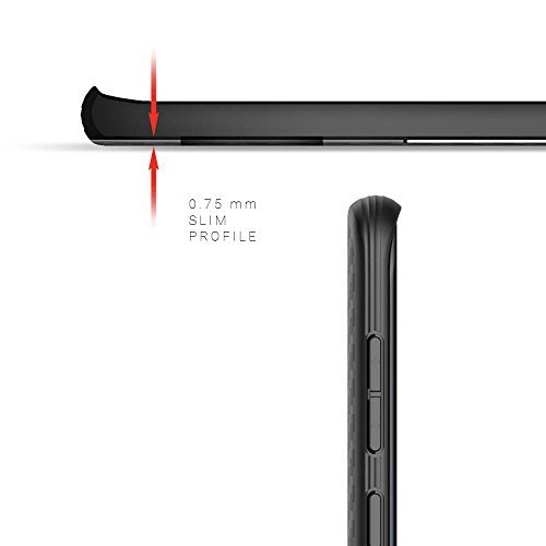 Evutec Funda a Prueba de ca  das y Resistente a los ara  azos de Kevlar  Serie AER para Samsung Galaxy S8  Plus  Color  Negro  de la Marca