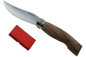 Gifaz Coltello chiudibile tascabile bergamasco in legno di NOCE Cm. 10