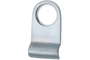 SAN NUTRITION Cylinder DOOR PULL /Front DOOR CYLINDER PULL Fit Yale Lock - 76x38mm - Satin Chrome