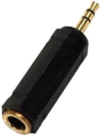 APMAdaptor 3.5 mm Jack Stereo/Female 6.35 mm Stereo Gold