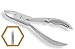 Blizzard Podiatry CONCAVE Toe Nail Clipper Nipper - Patient Use Only Chiropody Cutter Instrument With CHEQUERED Handles - 12cm Stainless Pedicure Plier - CE Approved Foot Care Tool