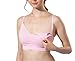 Produktbild Swallowuk Mutterschafts Stillen BH Unterwäsche Umstandsmode Damen Stillzeit BHS Unterhemden Bra Schwangerschafts Ohne Bügel Nahtlose Komfort Schlaf BHS Bustier (M, Rosa)