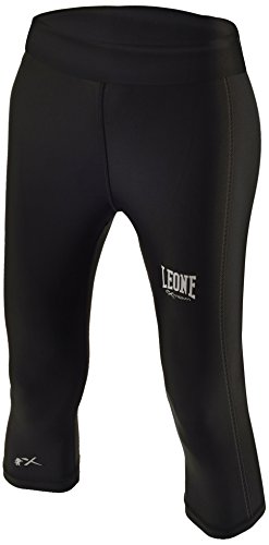 Leone 1947 ABX95 Pantalones Capri de compresión, Mujer, Negro M