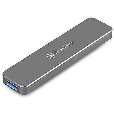 Silverstone Sst-ms09C - Usb 3.1 Gen. 2 externe boîtier disque dur pour M.2 Sata Ssd, anthracite