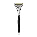 SHAVE-LAB - FIRE - Manual Razor with 4x Razor Blades (P.6 - 6 blades - for men, black)