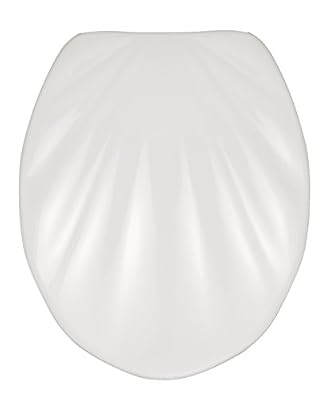 Wenko 18442100 Abattant Coquille Descente Progressive Blanc Thermodur