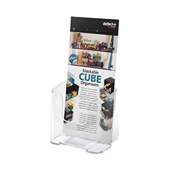 Deflecto 01912x Standard Literature Holder Rigid 1 3xa4 Clear