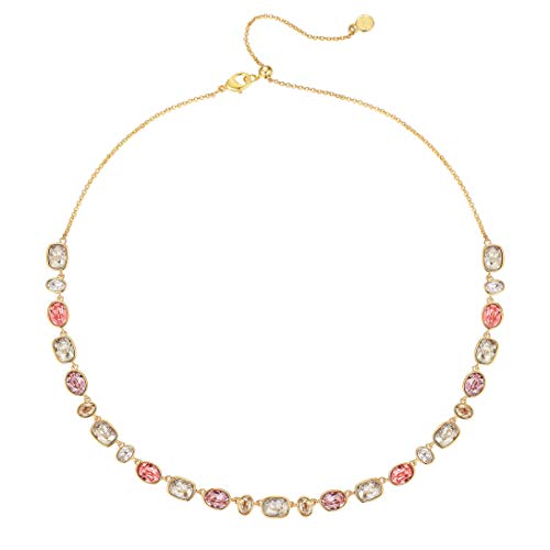 My Jewellery Story Festival Rose Collar con Cristales de Swarovski, Chapado en Oro