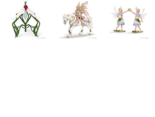 Preisvergleich Produktbild Set: Schleich 42059 Elfenpavillon + 70400 Feya+ 70458 Windröschen Zwillinge