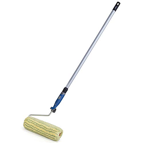 BLAUSTEIN Teleskopfarbroller für fusselarmes Streichen Innen & Außen | Deutsche Qualitätsmarke | 106cm - 183 cm