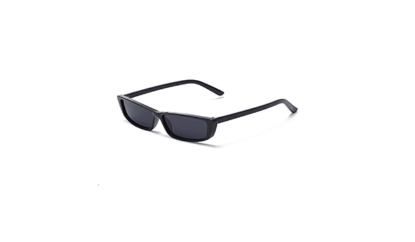 QDE Occhiali da sole Occhiali da Sole Rettangolari Stretti Occhiali da Sole  Neri da Donna Adorabili Neri Rossi Piccoli Montanti da Uomo, Neri :  Amazon.it: Abbigliamento