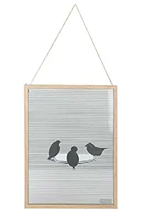 HomeStop IVY Rectangular Wooden Finish Photo Frame (Grey_Free Size)