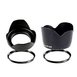 Boltove UV Filter & Hood kit Compatible for Canon Camera Lens Kit(18-55mm is & 55-250mm is Lens