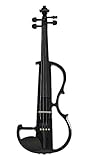  E- Geige, Silent Violine schwarz, Pianelli