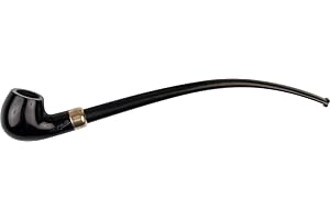 LIFESTYLE-AMBIENTE Jean Claude Lesepfeife - Pausenpfeife Ebonite schwarz aus Bruyere-Holz 1 Made in Italy