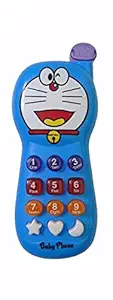 My toy kid Musical DOREMON Mobile Phone Toy for Kids with Light Effects and Musical Sound Cartoon Phone for Kids Baby
