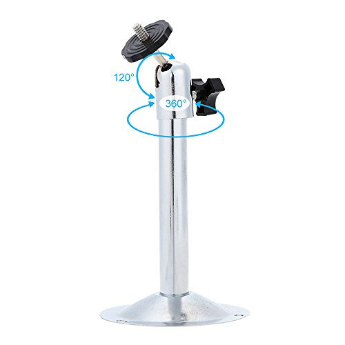 KKmoon 18CM Edelstahl Wand Decke Mount CCTV Halterung mit einstellbaren Winkeln für Surveillance IP-Kamera DVR Sicherheitssystem - 4