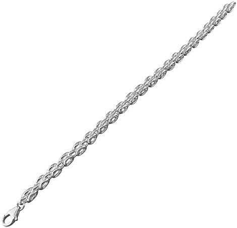 Sterling Silver Bracelet 19cm/7.5in panther