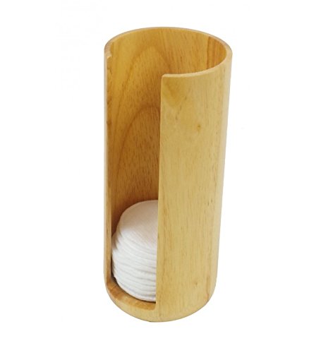 Opportunity 42b13041100-Spender Baumwolle Festplatte Holz beige 7 x 7 x 17 cm