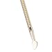 Elite99 Nail Perfection Steel Dual Pusher Cuticle Remover Stainless Steel Double End Manicure Pedicure Nails Cleaner Scraper Tool Gold