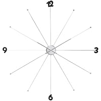 Kare 30199 - Reloj de pared metálico, cromo y PVC, color plateado