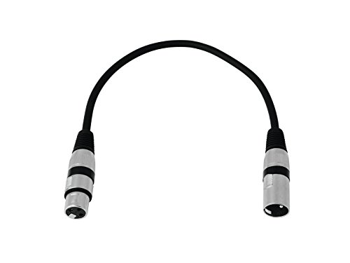 Câble Omnitronic XLR 3 broches 0,2 m noir