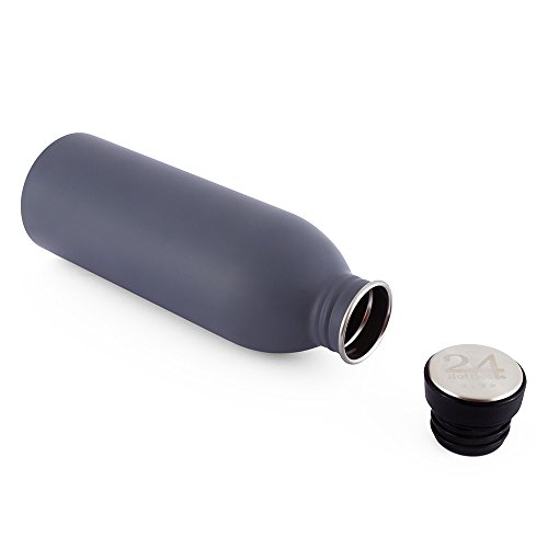 Urban Trinkflasche 0,5l satiniert grau von 24bottles - 2