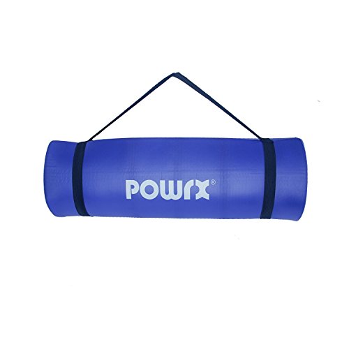 Powrx Gymnastikmatte Trainingsmatte Pilatesmatte Yogamatte Phthalatfrei 190 x 60 x 1.5 cm oder 190 x 100 x 1.5 cm | verschiedenen Farben | inkl. Trageband - 2