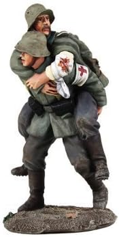 W. Britain 23095 1916-18 German Medic Carrying Wounded Soldier by W. Britain