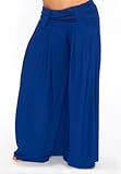 Stretch Harem Pants for Belly Dance Yoga Pilates, darkblue, One Size