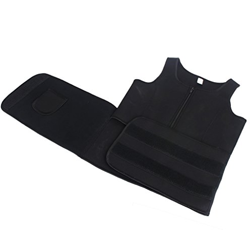 DODOING Slimming Body Shaper Vest Damen Neoprene Sauna Anzüge – Sauna Tank Top Vest Einstellbare Shaper Trainer Gürtel mit Reißverschluss - 6