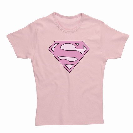 Preisvergleich Produktbild T-Shirt (Donna-S) Superman Skinny Pink