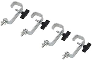 FX LAB 4 x 50mm Hook Clamp Strong Metal Lighting Bar G Clamp
