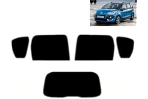 TINTCOM.COM Film Solaire Prédécoupé Teinté pour-Citroen C3 Picasso 5-Portes 2009-2012 Vitres Arrière & Lunette (35% Noir Fumé Moyen)
